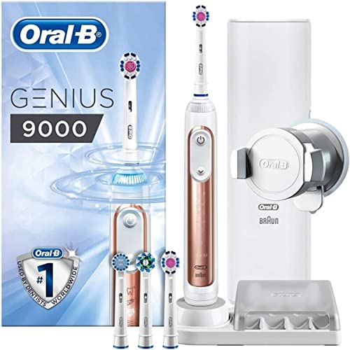 Braun Oral-B Genius 9000A Rose Gold 本体 Oral-B GENIUS 9000 Elektrische Zahnbürste, Rose Gold : Amazon.de